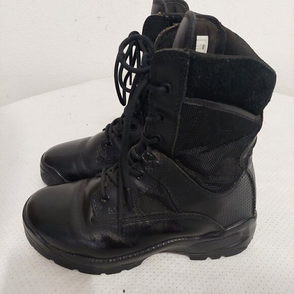 5.11 Halcyon Tactical Stealth Boots Mens Size 7 Black Military Mid 170911 - Picture 1 of 10
